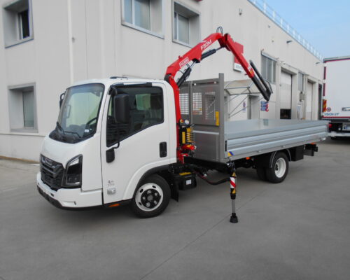 ISUZU M21 GRU e CASSONE FISSO